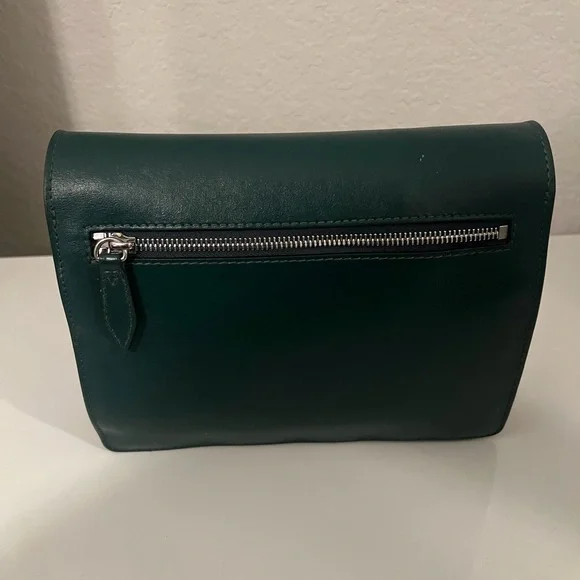 Burberry Dark Green/Black Macken Leather Handbag - Picture 2 of 8